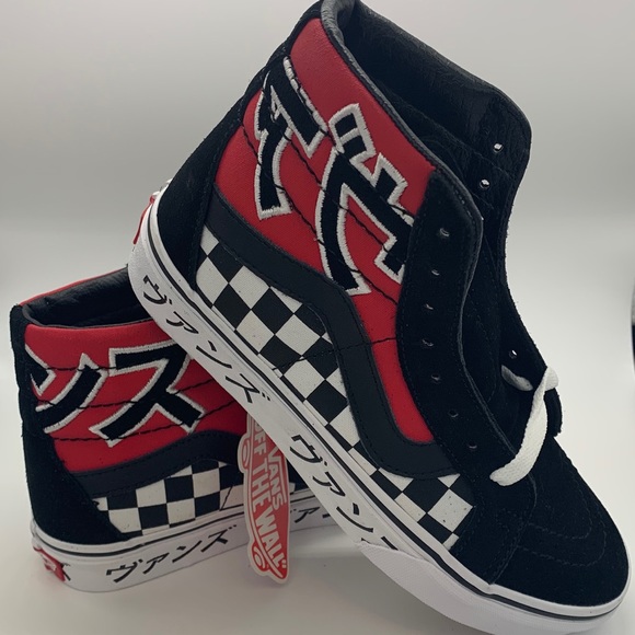 vans sk8 hi typography